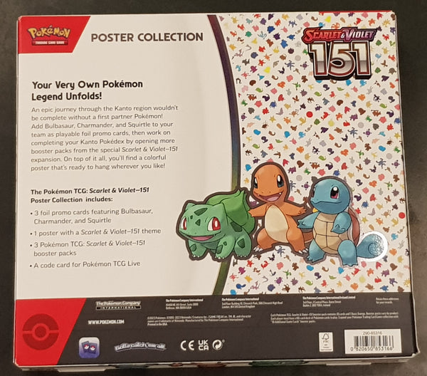 Pokemon Scarlet and Violet 151 Poster Collection Trading Card Box