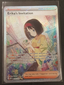 Pokemon Scarlet and Violet 151 Erika's Invitation #203/165 SAR Holo Trading Card