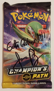 Pokemon Champions Path Sealed Trading Card Booster Pack (Signed by Jason Paige)