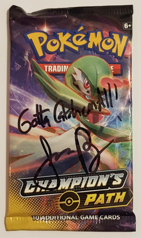 Pokemon Champions Path Sealed Trading Card Booster Pack (Signed by Jason Paige)