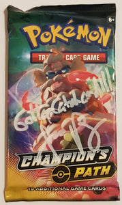 Pokemon Sword and Shield Champions Path Sealed Booster Pack (Signed by – Rotterdam Comics