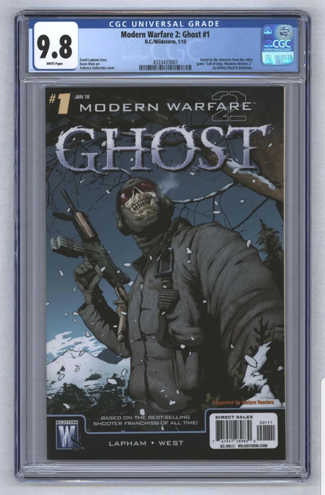 Modern Warfare 2 Ghost (2009 DC) comic books