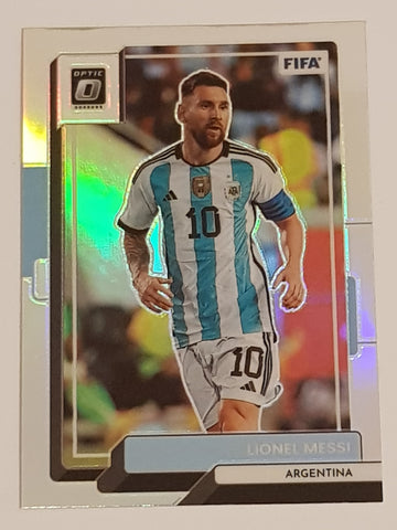 2022-23 Panini Donruss Optic FIFA Lionel Messi #10 Optic-Holo Trading Card