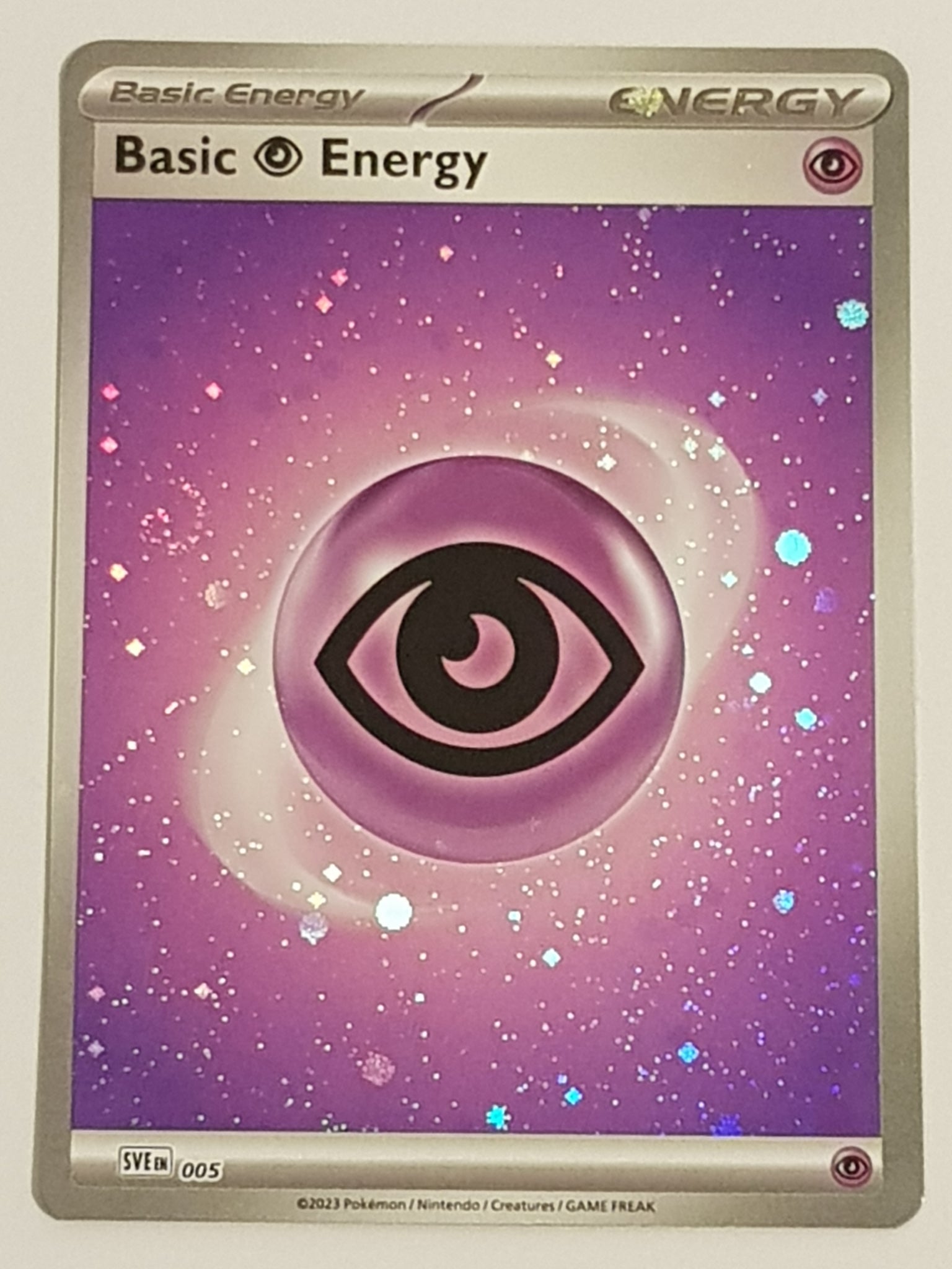 Pokemon Scarlet and Violet 151 Psychic Energy #005 Holo Trading Card