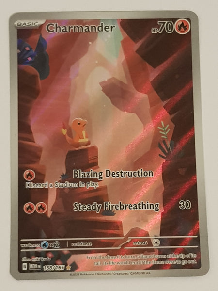 Pokemon Scarlet and Violet 151 Charizard Evolution Line #168/169/199/165 Special Art Rare Holo Trading Card Set