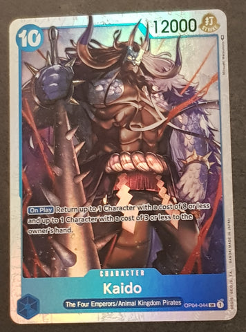 One Piece Card Game OP-04 Kingdoms of Intrigue Kaido #OP04-044 SR Foil Trading Card
