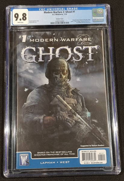 Modern Warfare 2 Ghost #1 - CGC (9.8) Federico Dallocchio 1/10 Retailer Incentive Game Art Variant