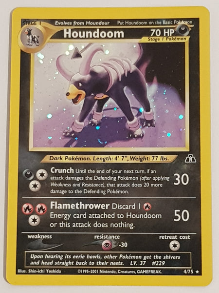 Pokemon Neo Discovery Houndoom #4/75 Holo Trading Card