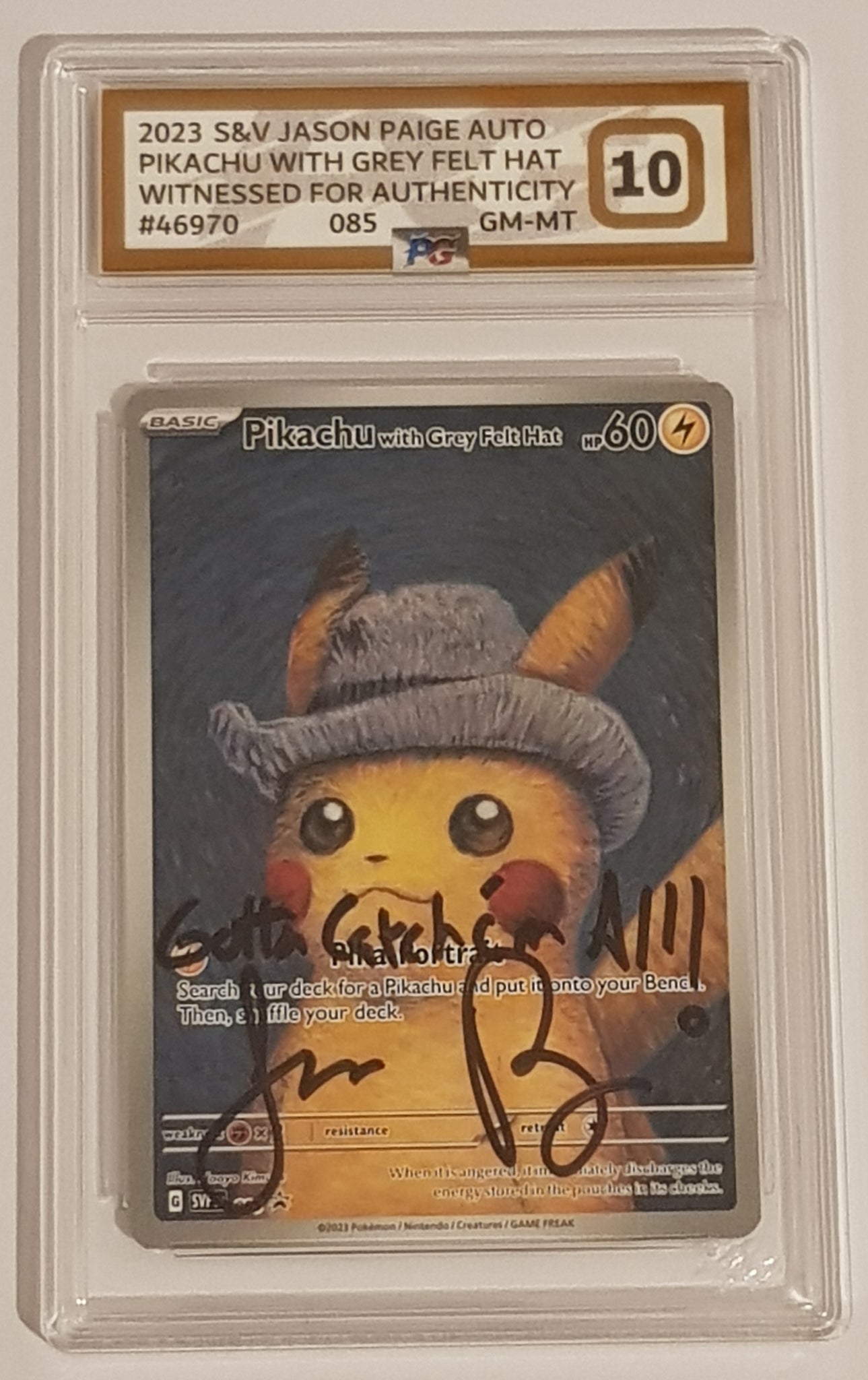 Pikachu With Grey Felt Hat SVP 085 Alternate Art Custom -  Israel