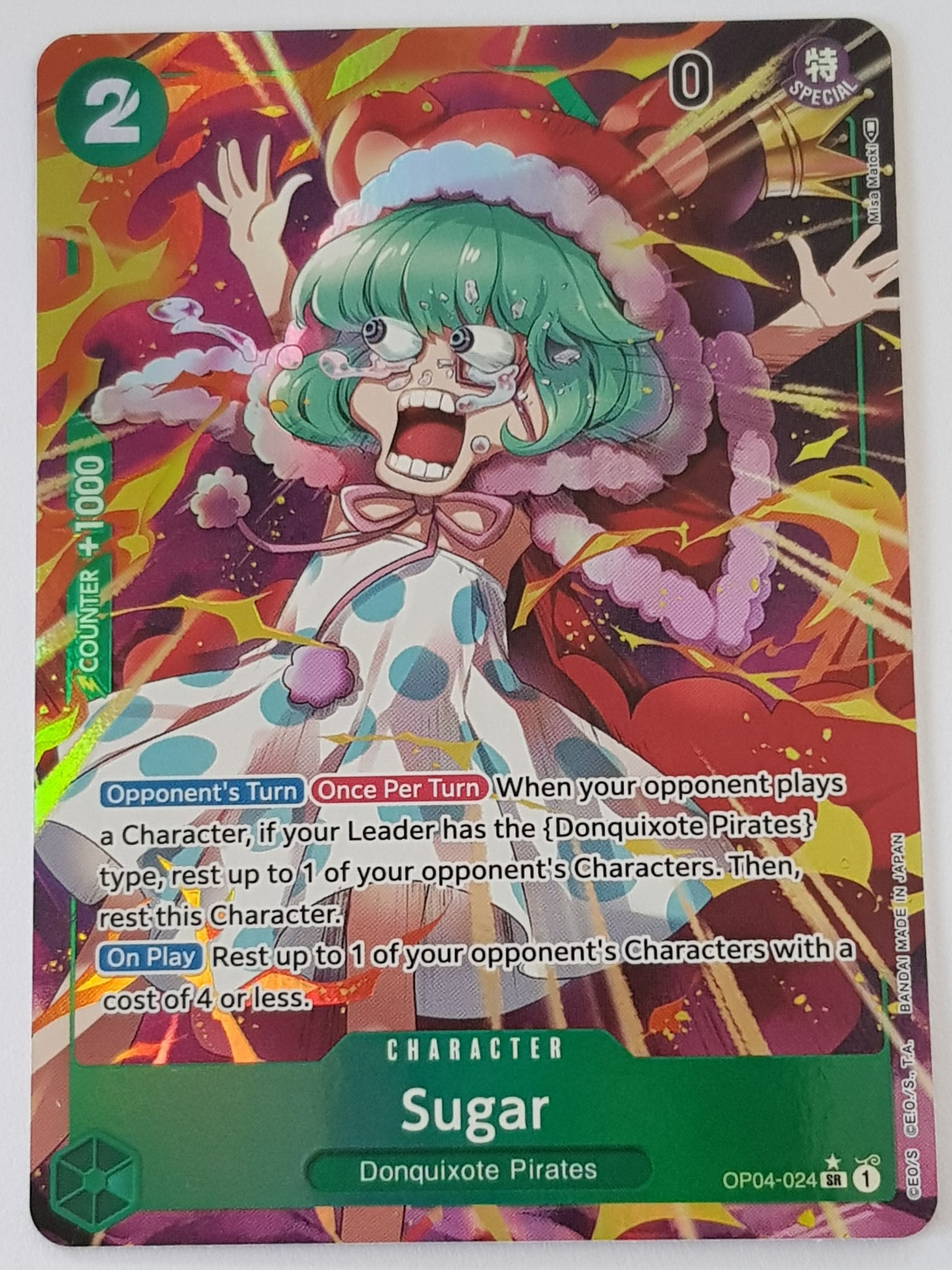 sugar one piece card game One Piece Card Game OP-04 Kingdoms of Intrigue Sugar #OP04-024 SR Alt – Rotterdam Comics