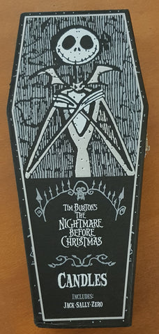 Nightmare Before Christmas - Jack-Sally-Zero Decorative 12" Candle Set