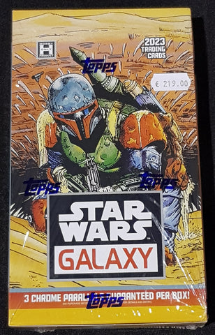 2023 Topps Star Wars Galaxy Chrome Sealed Trading Card Hobby Box