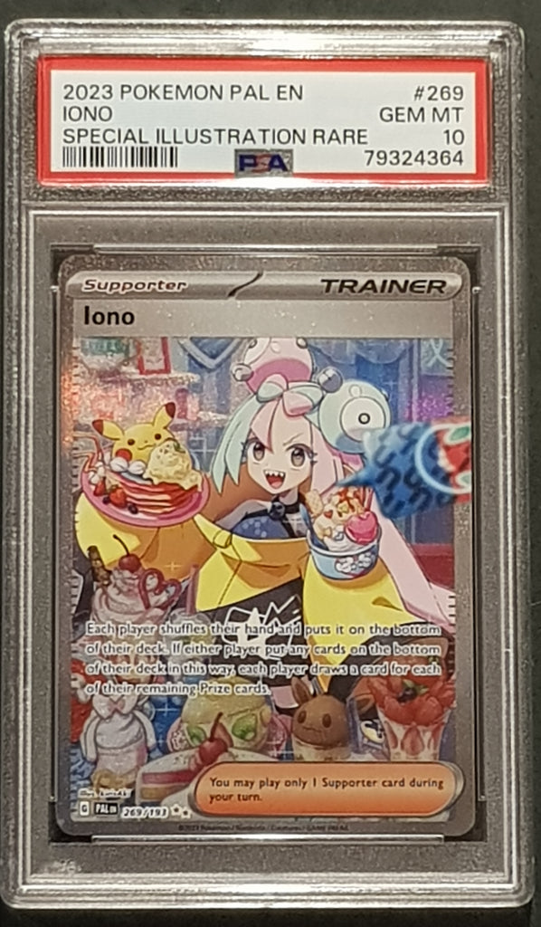 Pokemon Scarlet and Violet Paldea Evolved Iono #269/193 PSA 10 Special Rotterdam Comics Pokemon Scarlet and Violet Paldea Evolved Iono #269/193 PSA 10 Special Rotterdam Comics