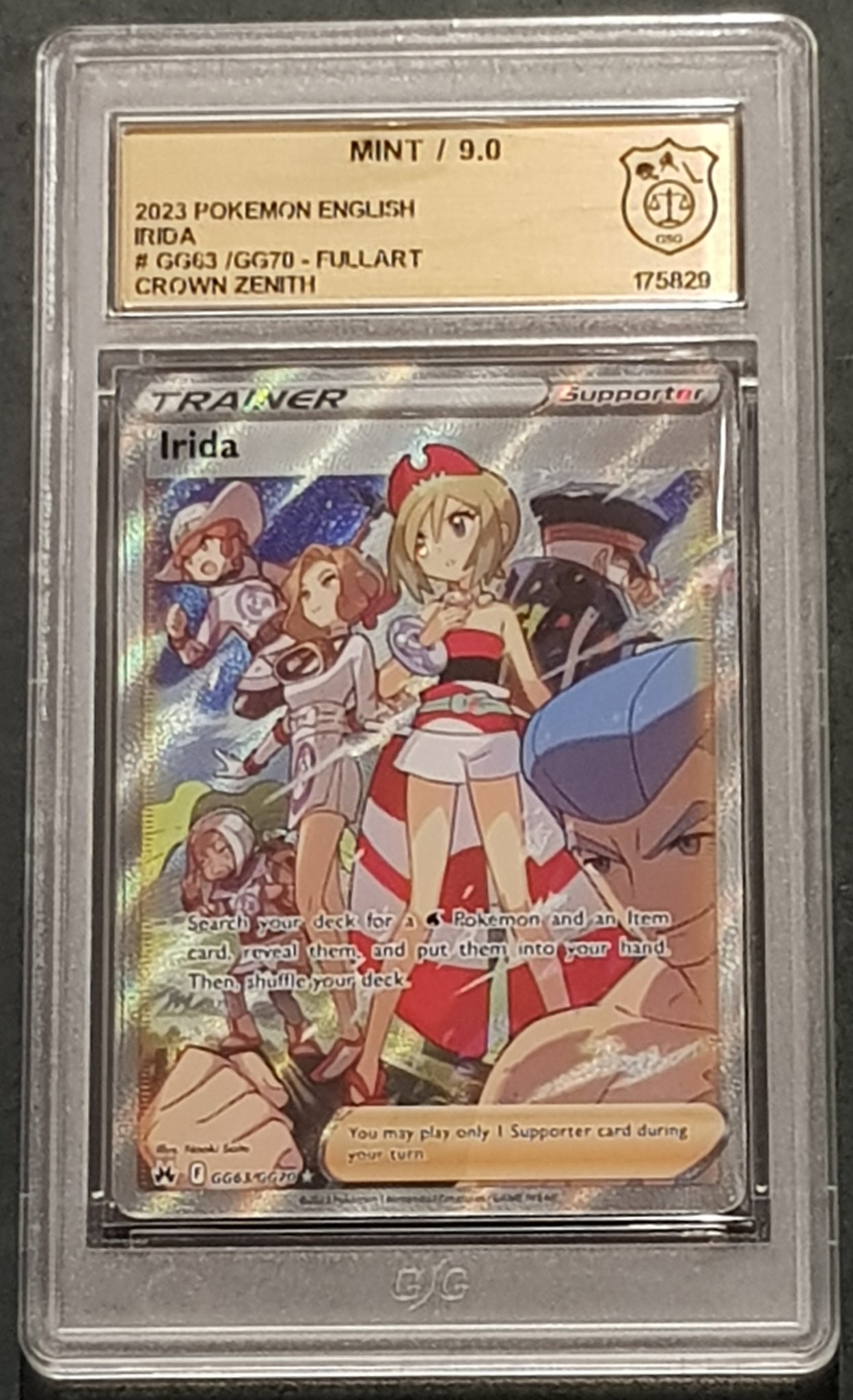 Pokemon Sword and Shield Crown Zenith Irida #GG63/GG70 Full Art Holo G Rotterdam Comics Pokemon Sword and Shield Crown Zenith Irida #GG63/GG70 Full Art Holo G Rotterdam Comics