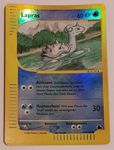 Pokemon German Skyridge Lapras #71/144 Reverse Holo Trading Card Rotterdam Comics Pokemon German Skyridge Lapras #71/144 Reverse Holo Trading Card Rotterdam Comics
