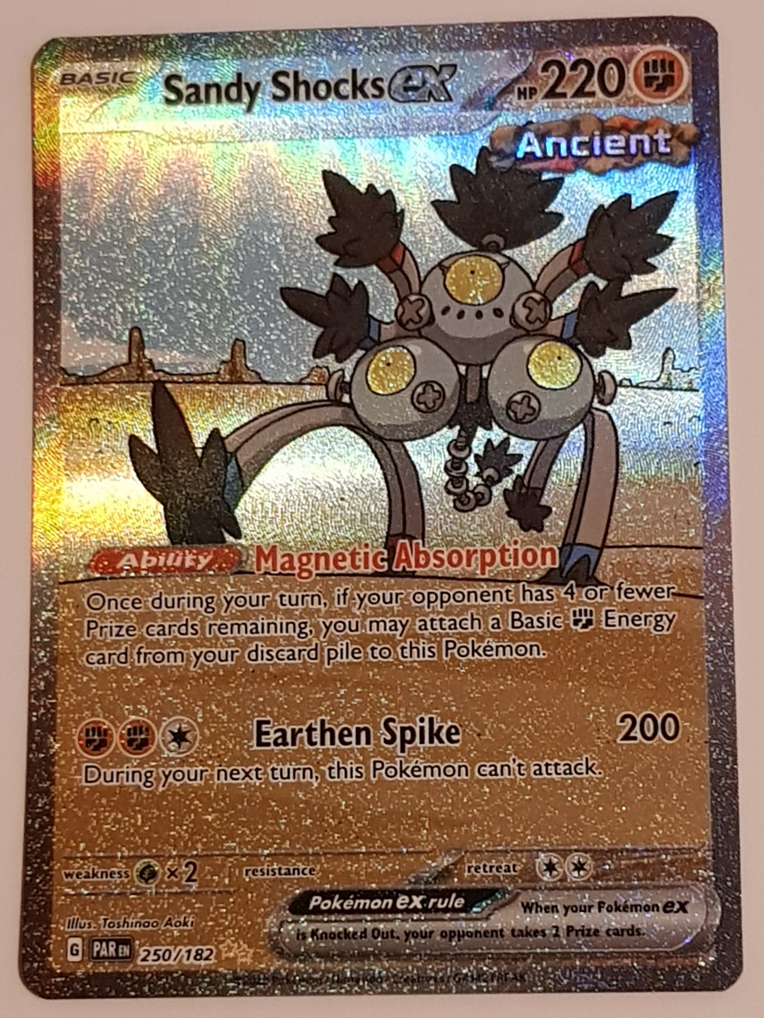 Pokemon Scarlet and Violet Paradox Rift Sandy Shocks Ex #250/182 Speci Rotterdam Comics Pokemon Scarlet and Violet Paradox Rift Sandy Shocks Ex #250/182 Speci Rotterdam Comics