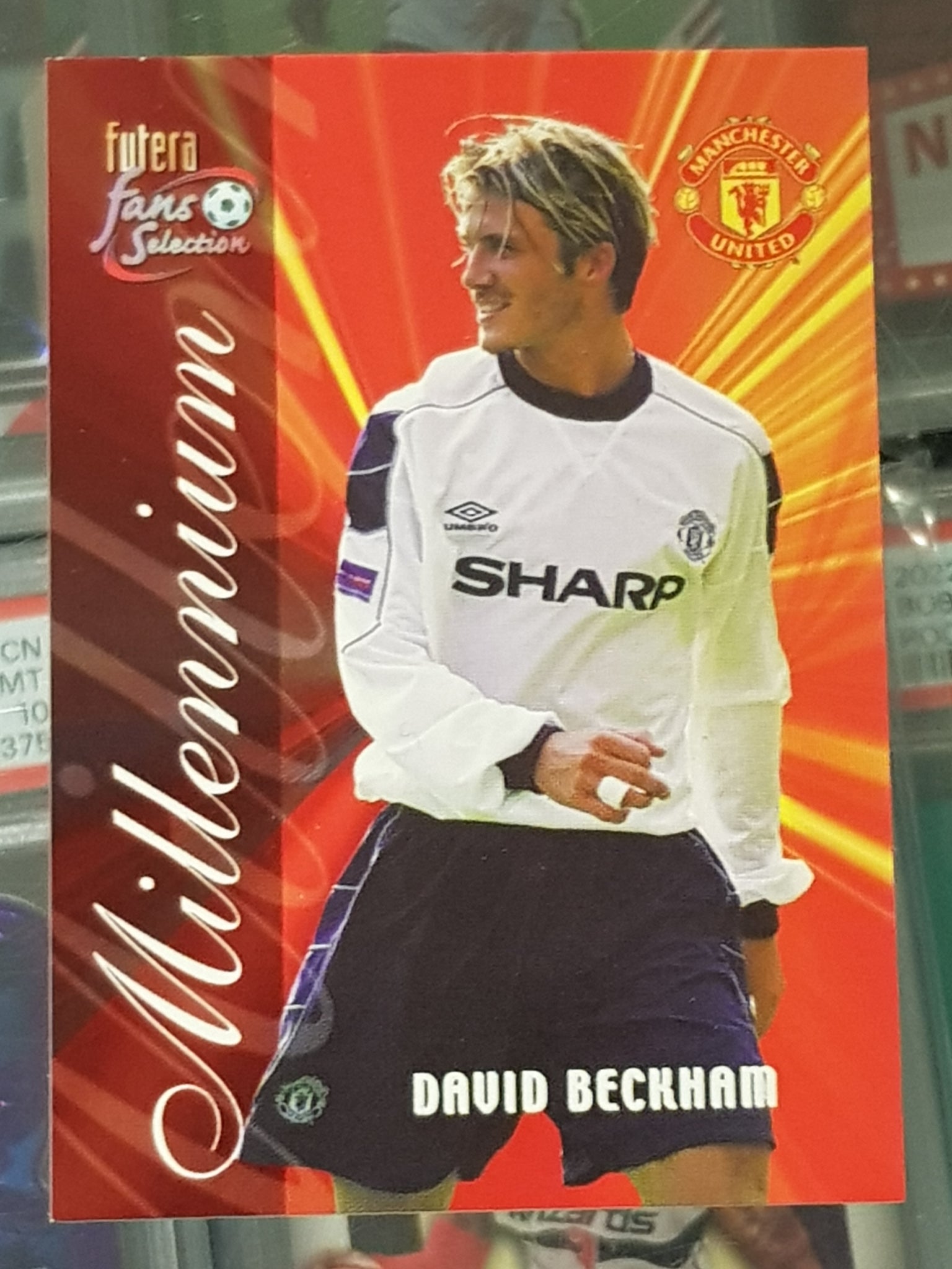 2000 Futera Fans Selection Millennium David Beckham #184 Trading Card