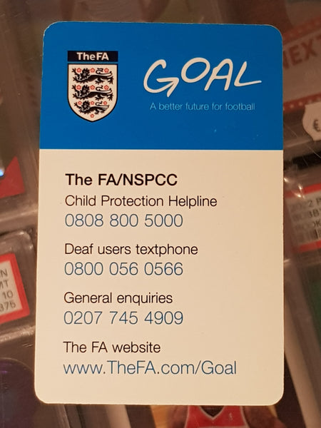 FA Goal David Beckham The FA/NSPCC Promo Card