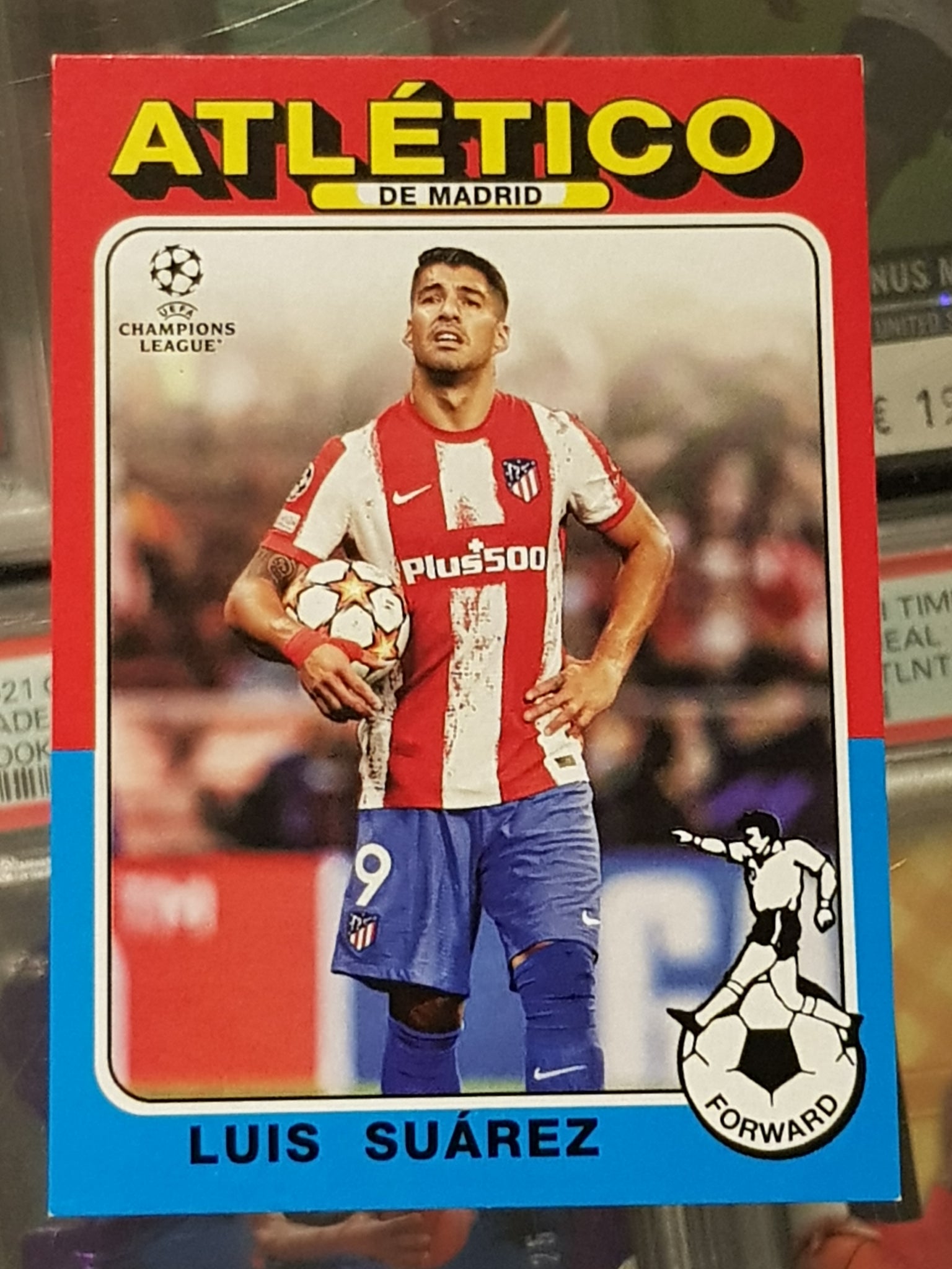 2021-22 Topps UEFA Champions League 1975 Throwback Luis Suarez #75-15 Trading Card