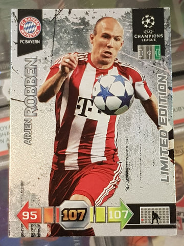 2010-11 Panini Adrenalyn Champions League Arjen Robben Limited Edition Trading Card