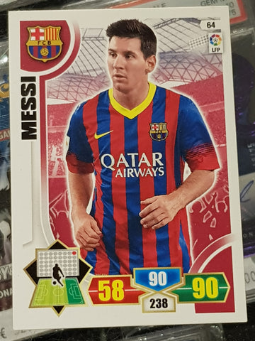 2013-14 Panini Adrenalyn La Liga Lionel Messi #64 Trading Card