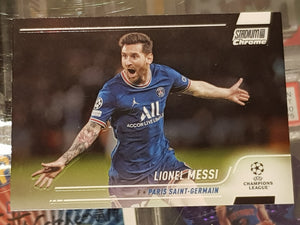 2021-22 Topps Stadium Club Chrome Champions League Lionel Messi #30 Trading Card