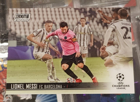 2020-21 Topps Stadium Club Chrome Lionel Messi #1 Trading Card
