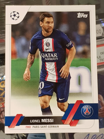 2022-23 Topps UEFA Club Competitions Lionel Messi #1 Trading Card