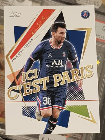 2022-23 Topps Paris Saint-Germain Team Set Ici C'est Paris Lionel Messi #42 Trading Card
