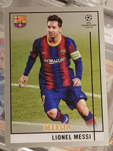2020-21 Topps Merlin Chrome UEFA Champions League Lionel Messi #1 Trading Card