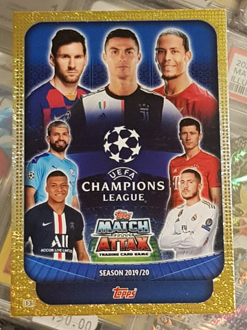 2019-20 Topps Match Attax UCL Lionel Messi/Cristiano Ronaldo/Kylian Mbappe #UCL1 Trading Card