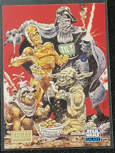 1995 Topps Star Wars Galaxy Series 3 (Gold Stamp) 1st Day Production Parallel Trading Card (You Pick)