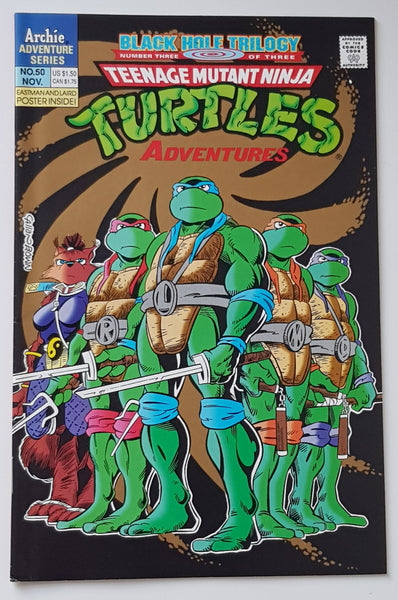 Teenage Mutant Ninja Turtles Adventures #50 VF/NM (incl. poster)