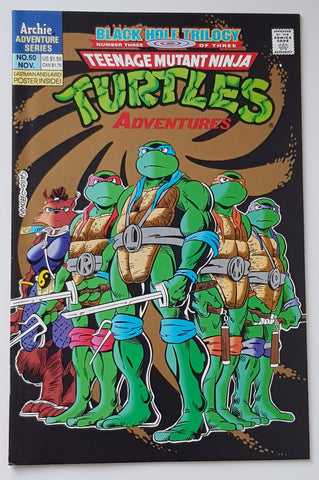 Teenage Mutant Ninja Turtles Adventures #50 VF/NM (incl. poster)
