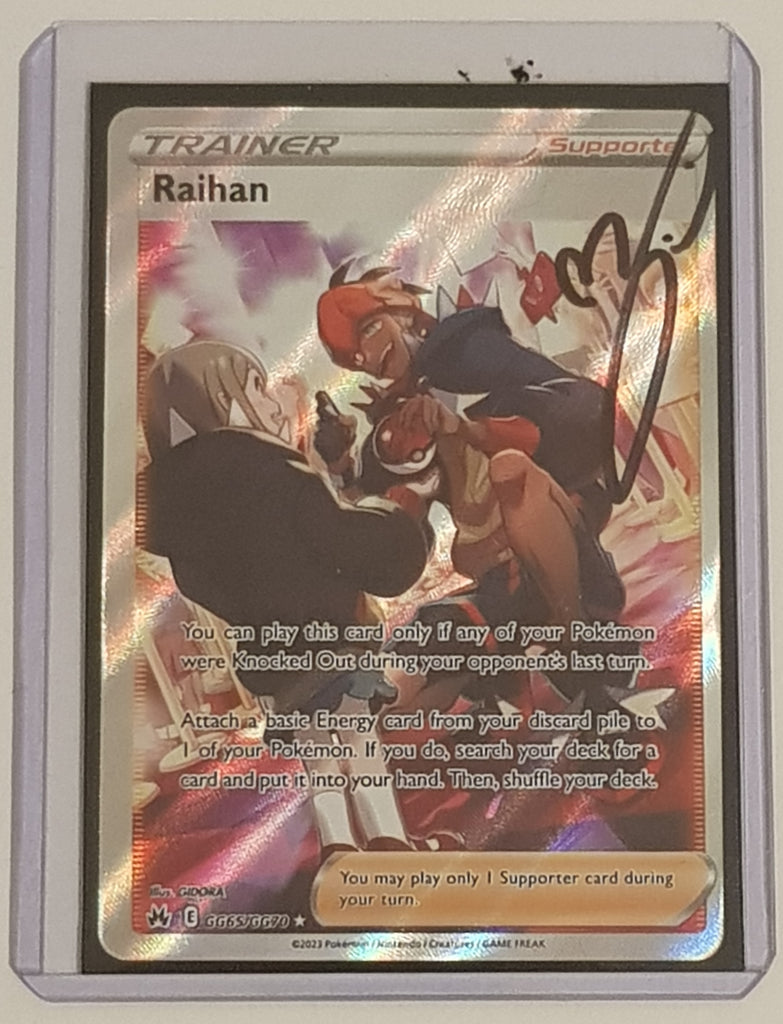 raihan pokemon trainer card Pokemon Sword and Shield Crown Zenith Raihan #GG65/GG70 Galarian Galle – Rotterdam Comics
