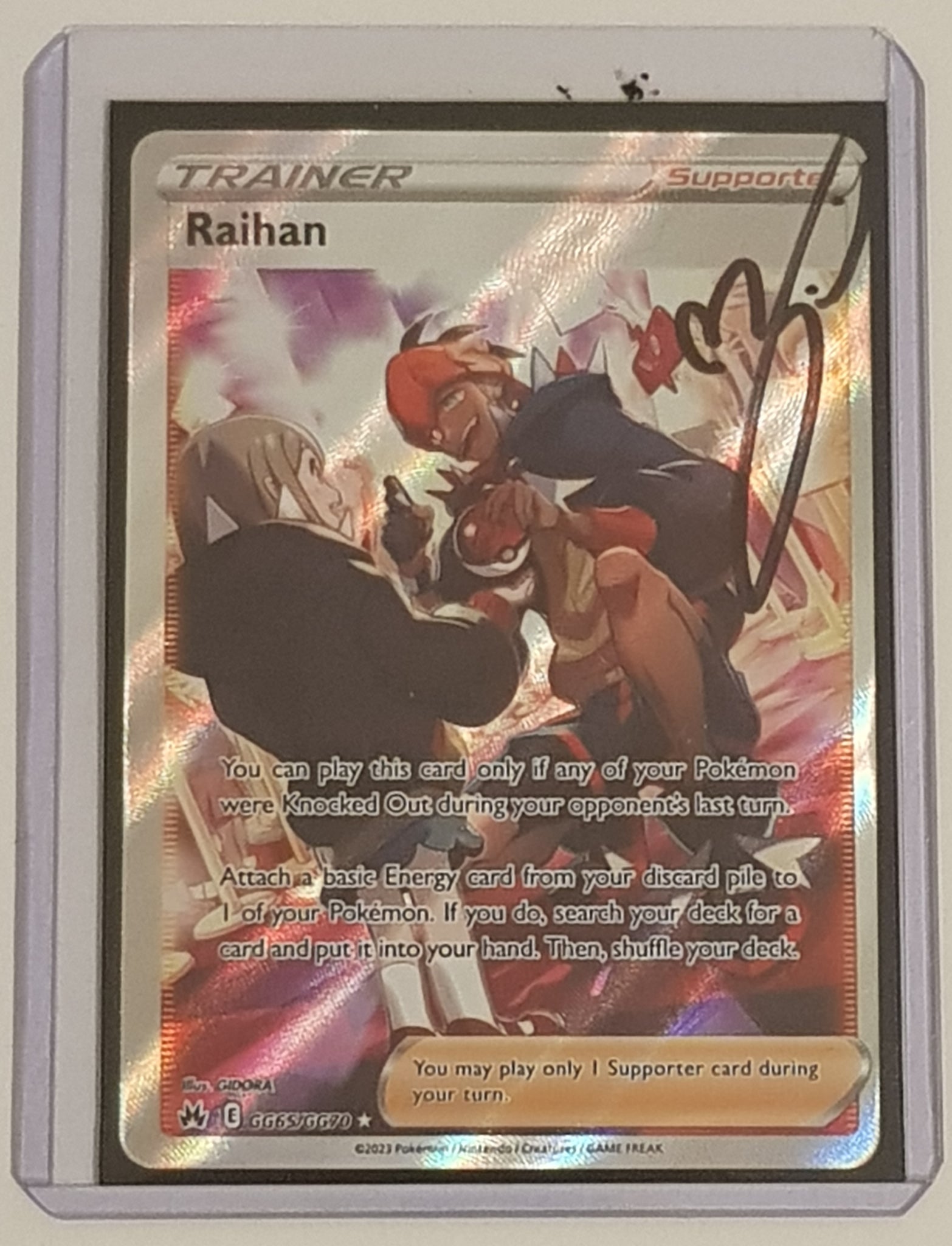 raihan pokemon card signed 228/S-P D Promo 2021 MINT Japanese n507 search your deck for a card and put it into your hand Raihan 140/159 - Crown Zenith