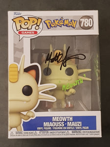 Funko Pop! Pokemon Meowth #780 Vinyl Figure (Signed by Matthew Sussman)