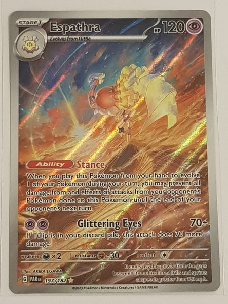 Pokemon Scarlet and Violet Paradox Rift Espathra #197/182 Full Art Ill –  Rotterdam Comics