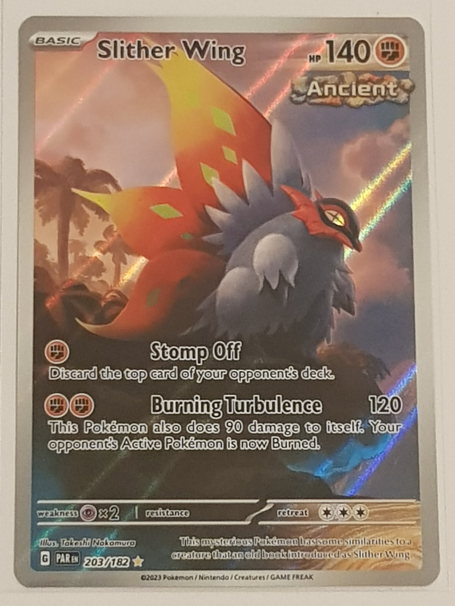 Pokemon Scarlet and Violet Paradox Rift Slither Wing #203/182 Illustra Rotterdam Comics Pokemon Scarlet and Violet Paradox Rift Slither Wing #203/182 Illustra Rotterdam Comics