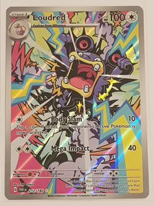 Pokemon Scarlet and Violet Paradox Rift Loudred #212/182 Illustration Rare Holo Trading Card