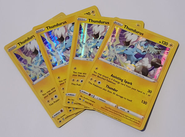 Pokemon Sword and Shield Chilling Reign Thundurus #052/198 Holo Rare T –  Rotterdam Comics