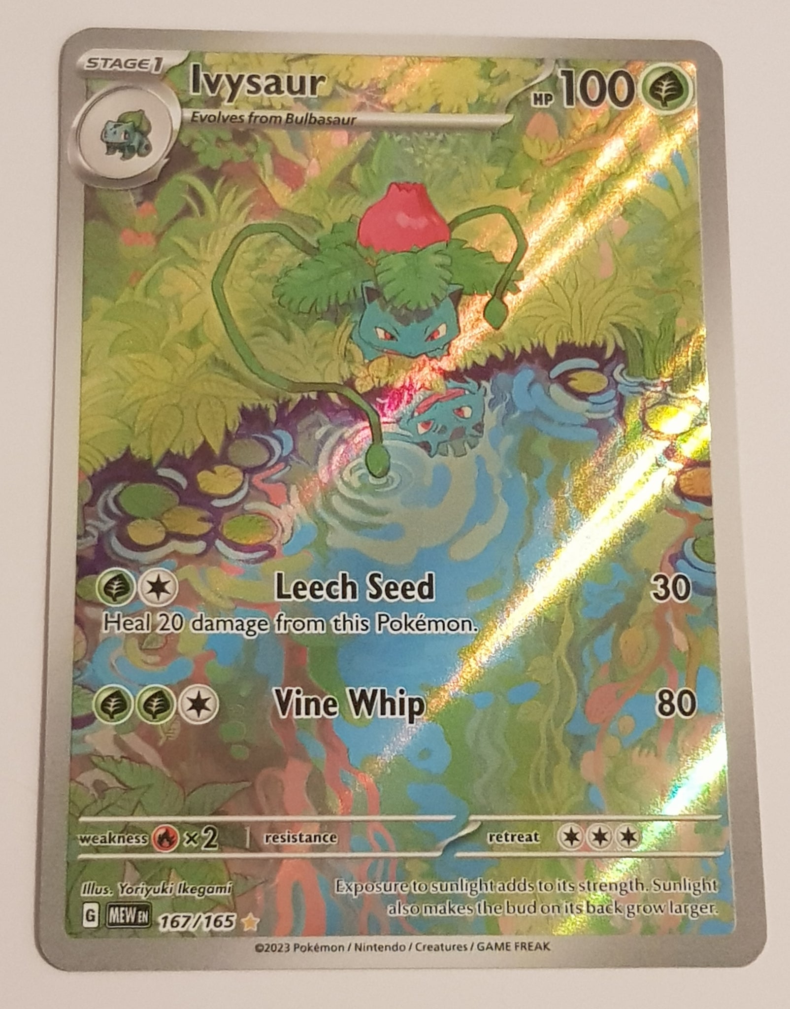 Pokemon Scarlet and Violet Mew 151 Ivysaur #167/165 Illustration Rare Rotterdam Comics Pokemon Scarlet and Violet Mew 151 Ivysaur #167/165 Illustration Rare Rotterdam Comics