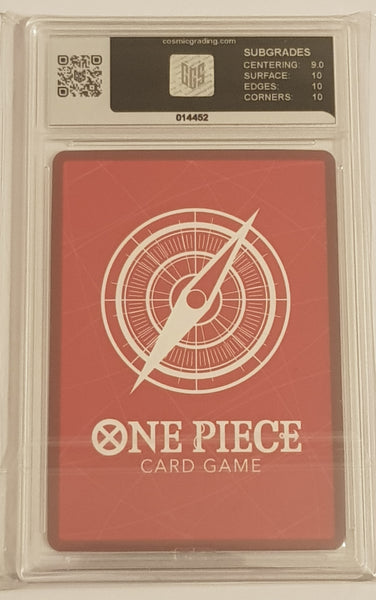 One Piece Card Game OP-05 Awakening of the New Era Monkey D Luffy #OP05-060 Leader Alt Art Parallel Foil CGS 10 Trading Card