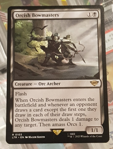 Magic the Gathering Lord of the Rings Orcish Bowmasters LTR #103 Trading Card