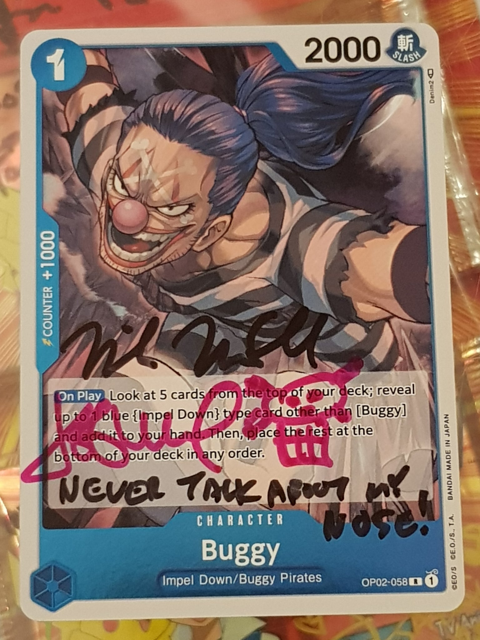 One Piece Card Game OP-02 Paramount War Buggy #OP02-058 Rare Trading C Rotterdam Comics One Piece Card Game OP-02 Paramount War Buggy #OP02-058 Rare Trading C Rotterdam Comics