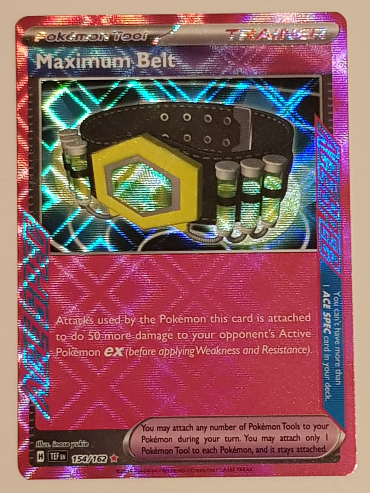 Pokemon Scarlet and Violet Temporal Forces Maximum Belt #154/162 Ace S Rotterdam Comics Pokemon Scarlet and Violet Temporal Forces Maximum Belt #154/162 Ace S Rotterdam Comics