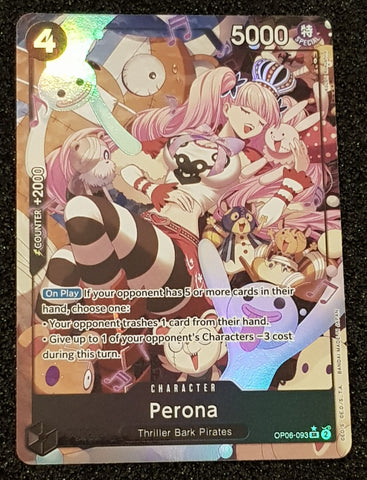 One Piece Card Game OP-06 Wings of the Captain Perona #OP06-093 SR Alt Art Foil Trading Card