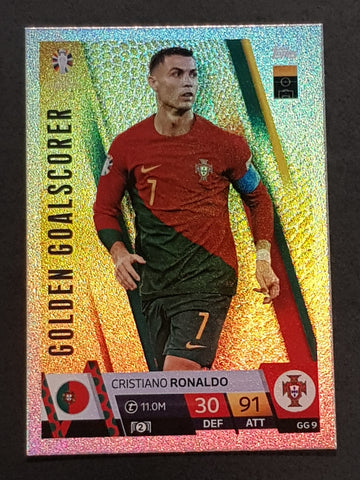 Topps Match Attax UEFA Euro 2024 Cristiano Ronaldo Golden Goalscorer #GG9 Trading Card