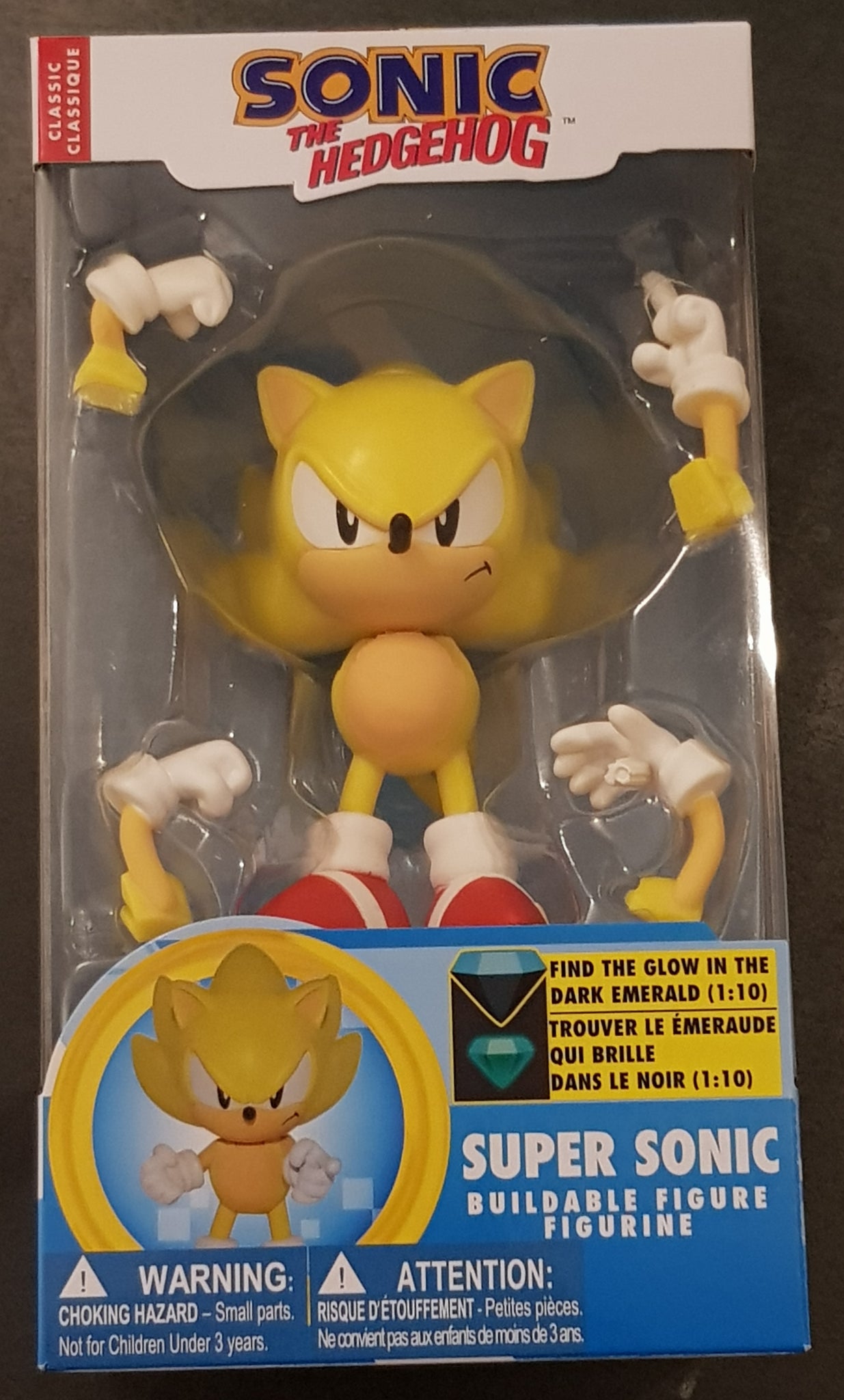 Sonic the Hedgehog Wave 2 Super Sonic Buildable Figure (Classic vers.)
