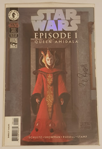 Star Wars Episode I Queen Amidala #1 NM- Dynamic Forces Exclusive Holofoil Editon Signed Variant